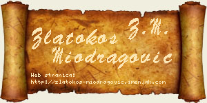 Zlatokos Miodragović vizit kartica